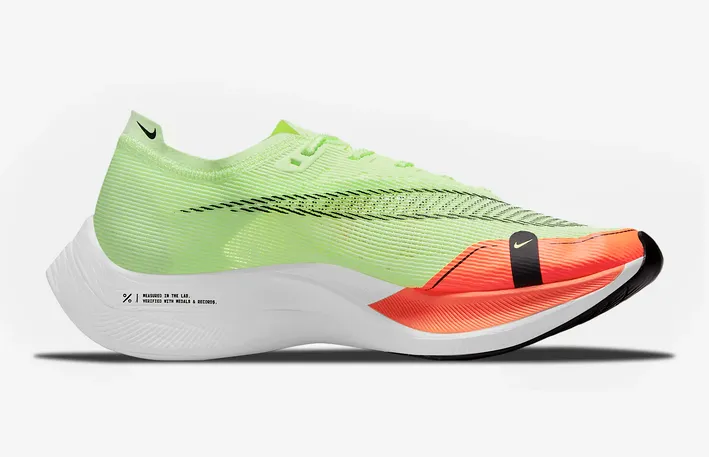 珍しい  Nike M ORANGE-VOLT VOLT/BLACK-HYPER BARELY 2 NEXT% VAPORFLY Spike Shoes