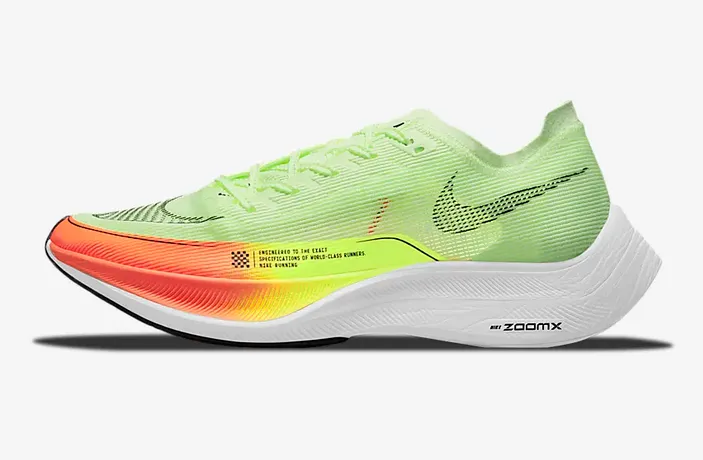 2024年のクリスマスの特別な衣装 Nike M VAPORFLY NEXT% 2 BARELY VOLT/BLACK-HYPER ORANGE-VOLT Spike Shoes